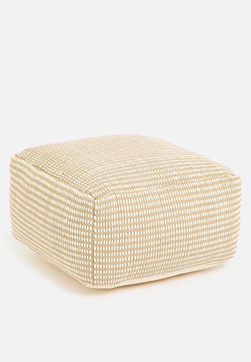 Sixth Floor - Solstace patio floor cushion - natural