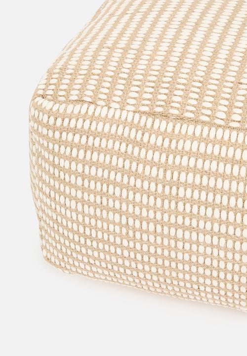 Sixth Floor - Solstace patio floor cushion - natural