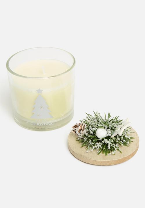 H&S - Christmas Candle in Glass - Christmas Tree