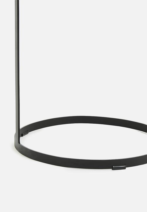 Sixth Floor - High-low side table - black