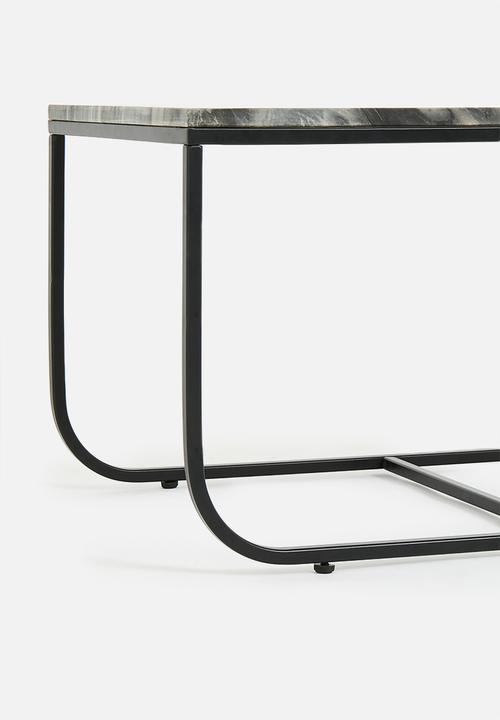 Sixth Floor - Daylen marble coffee table - grey 