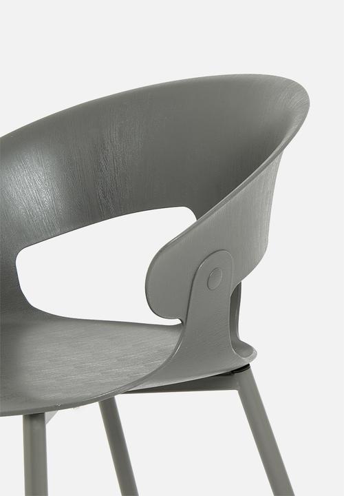 Sixth Floor - Wesley PP dining chair - grey