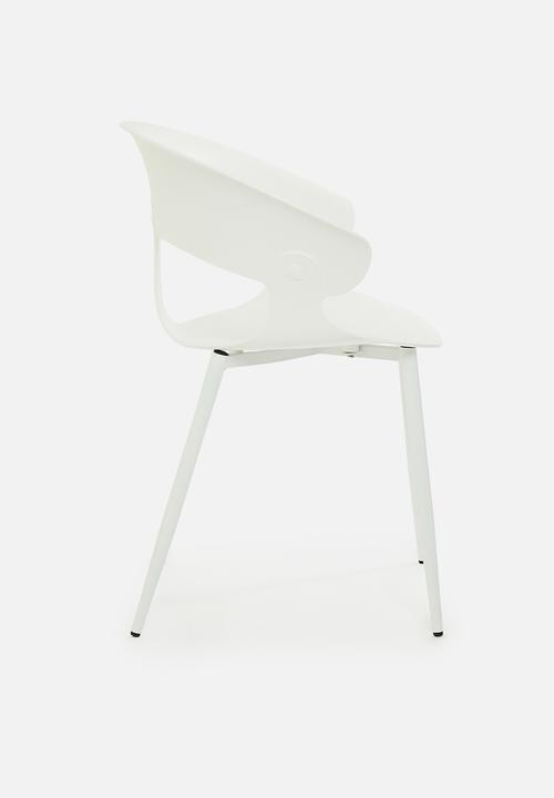 Sixth Floor - Wesley PP dining chair - white