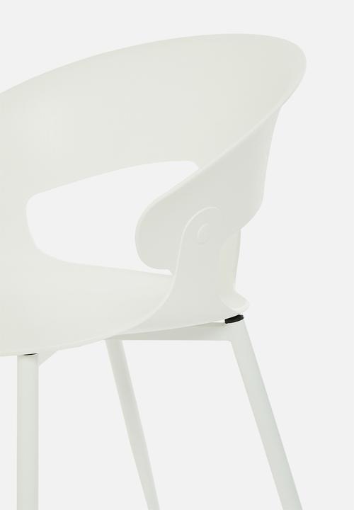Sixth Floor - Wesley PP dining chair - white