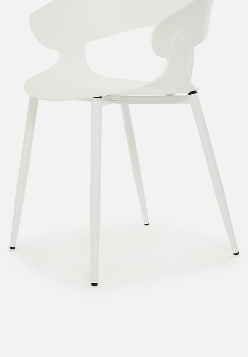 Sixth Floor - Wesley PP dining chair - white