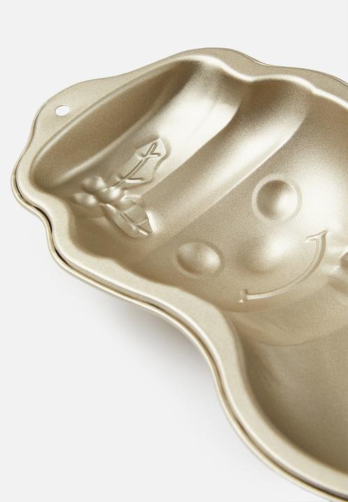 Excellent Houseware - Snowy cake tin -  champagne gold