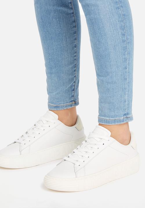 Tommy Hilfiger - Tjw new cupsole leather lc - ecru