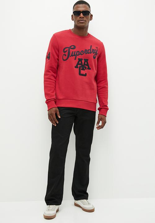 Superdry. - Vintage collegiate crew - red