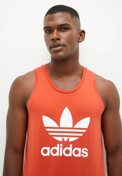 adidas Originals - Trefoil tank  - orange