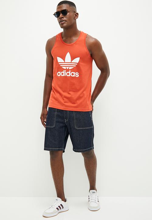 adidas Originals - Trefoil tank  - orange