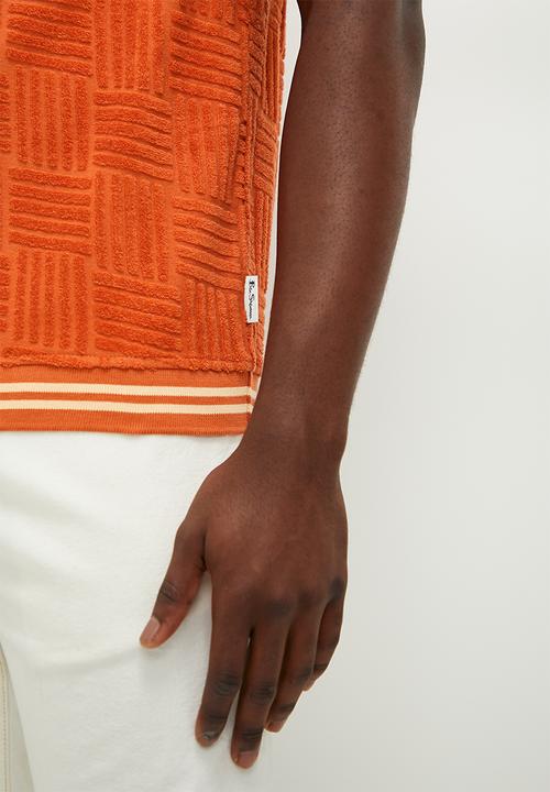 Ben Sherman - Terry textured polo - mango