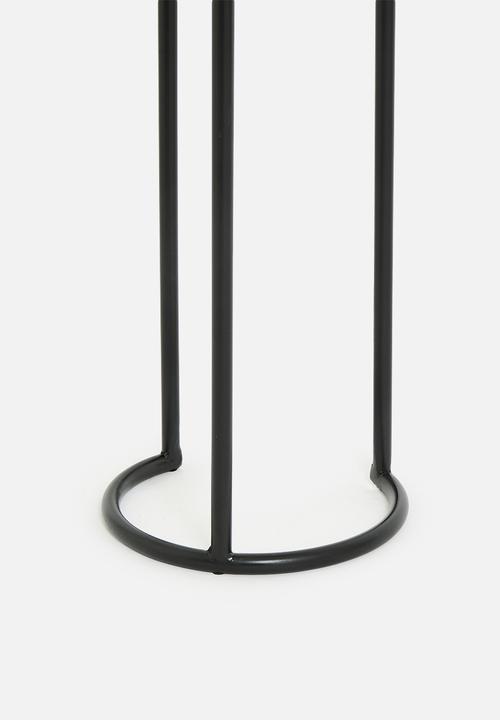 Sixth Floor - Khensani marble side table - white