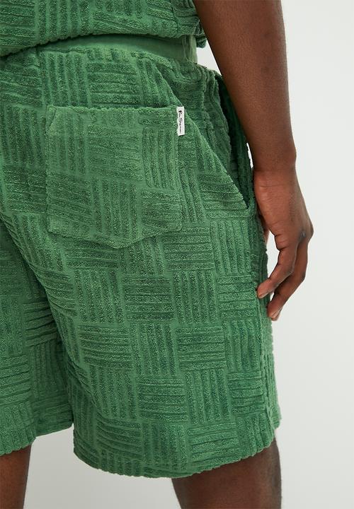 Ben Sherman - Terry textured shorts - rich fern