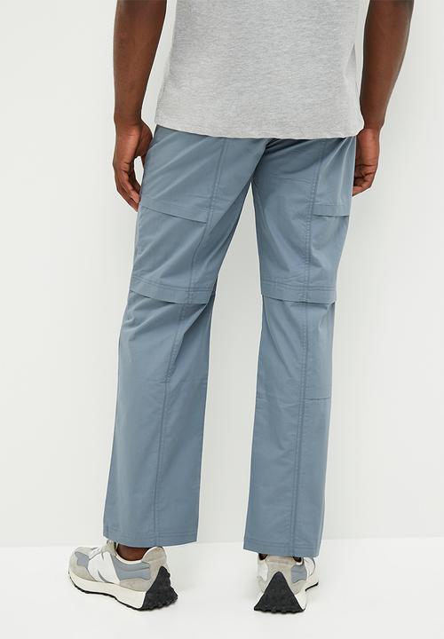 Lark & Crosse - Chase panel detailed utility pants - dusty blue