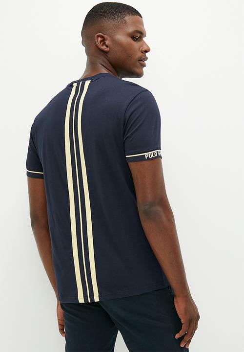 POLO - Men sport short sleve webbing tee - navy