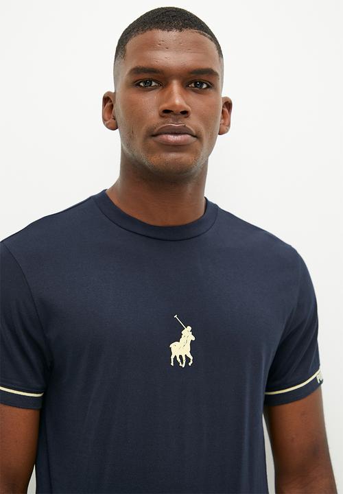POLO - Men sport short sleve webbing tee - navy