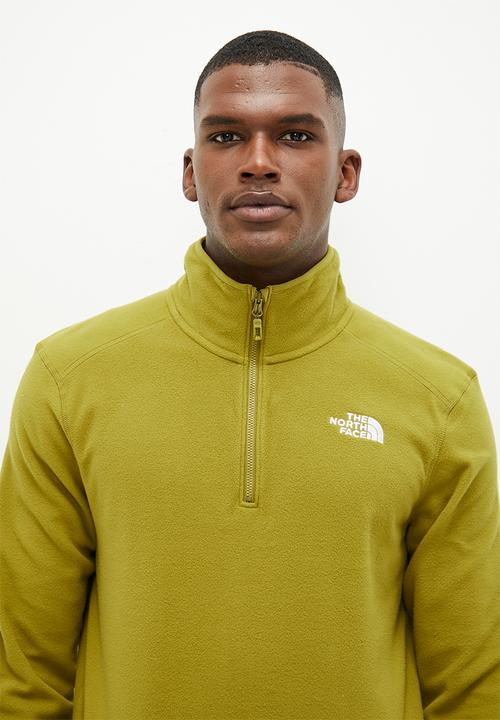 The North Face - M 100 glacier 1/4 zip - eu - sulphur moss