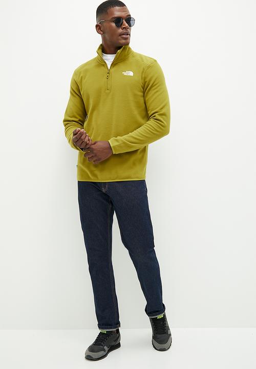 The North Face - M 100 glacier 1/4 zip - eu - sulphur moss