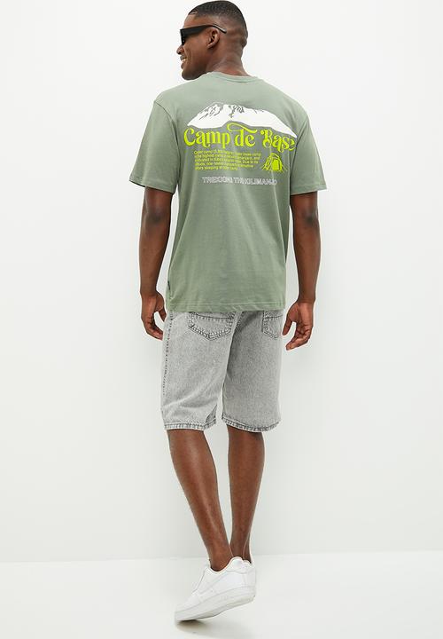 Only & Sons - Onsoscar rlx mountain short sleeve tee - castor gray