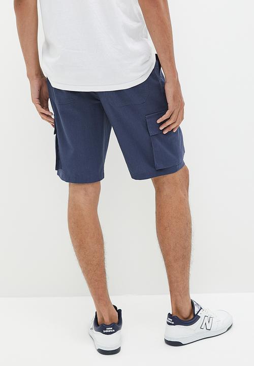 Superbalist - Maison relaxed fit linen utility short - navy