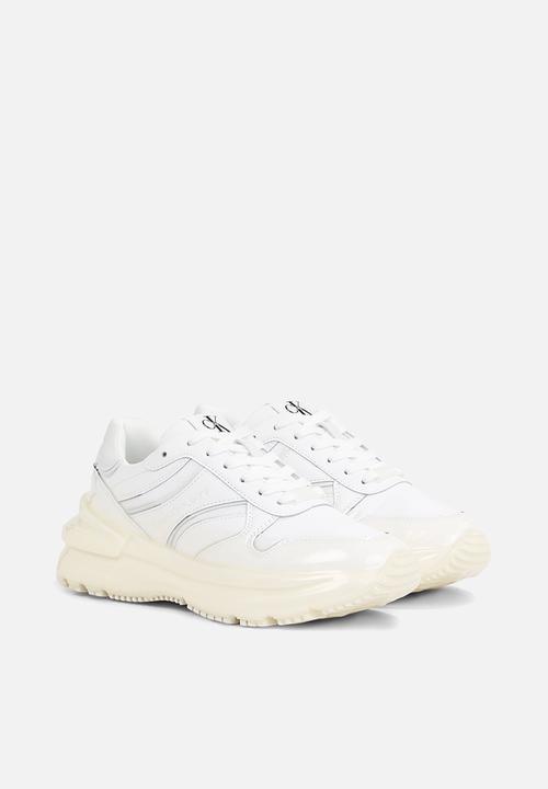 Calvin Klein - Chunky run low lace up dip wn - Bright White/Dip Dyed C White