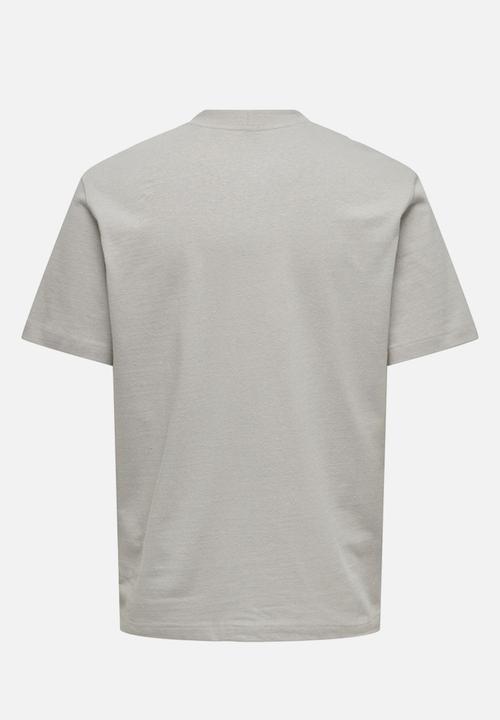 Only & Sons - Edgar reg hiking short sleeve T-shirt - Ash