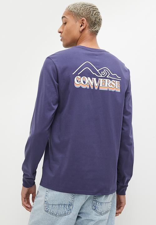 Converse - Cc Winter Vibes Ls Graphic Tee - Uncharted Waters