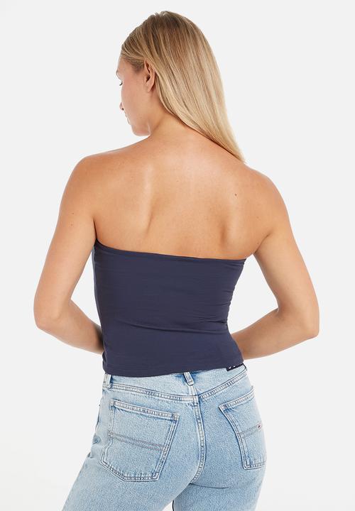 Tommy Hilfiger - Tjw bby essential tube top - blue