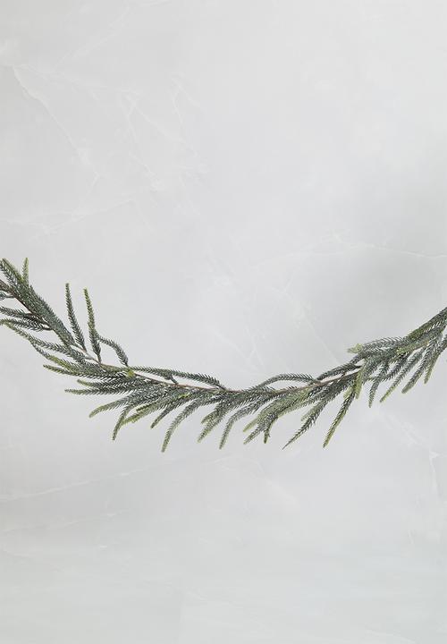 H&S - Leafy garland - frosted