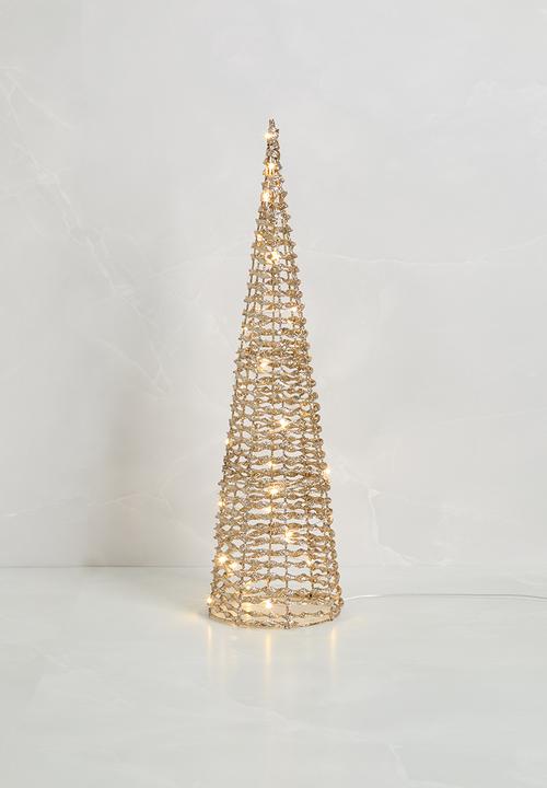 H&S - Twisted LED cone - gold