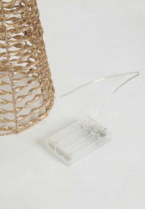 H&S - Twisted LED cone - gold