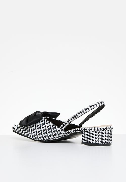 Superbalist - Sasha slingback - black & white