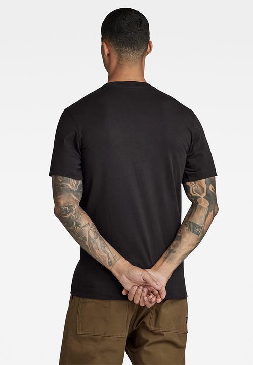 G-STAR - Shadow gr slim r t Compact jersey o - dk black