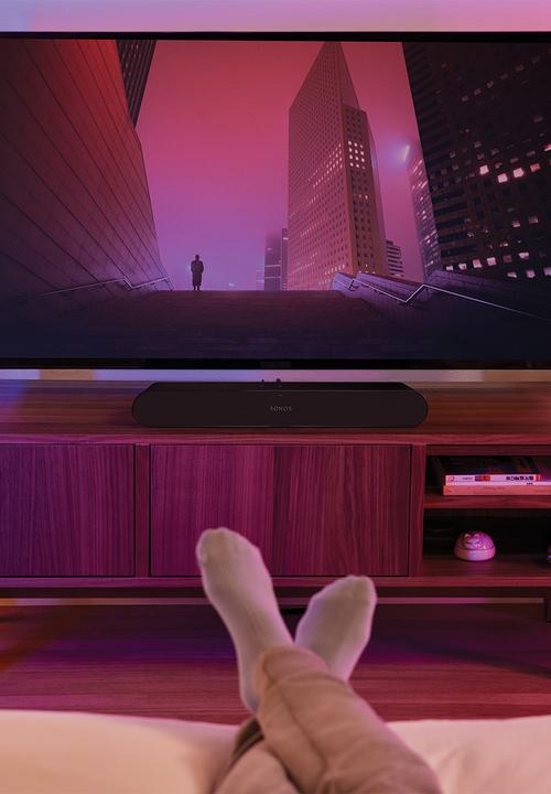Sonos - Ray Optical/WiFi Soundbar - Black