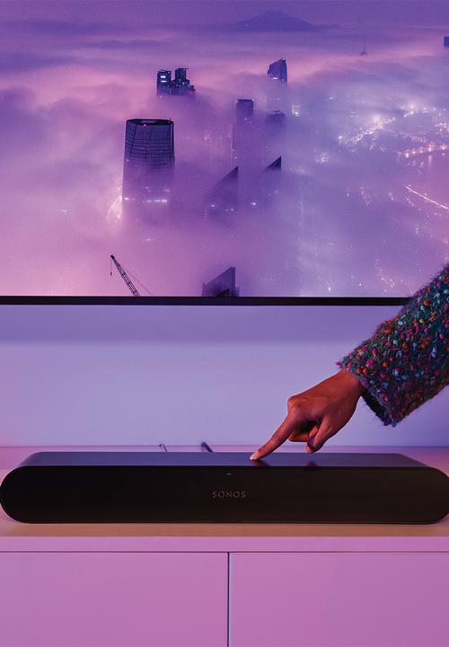 Sonos - Ray Optical/WiFi Soundbar - Black