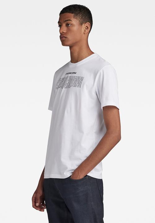 G-STAR - Poem slim r t Compact jersey o - white