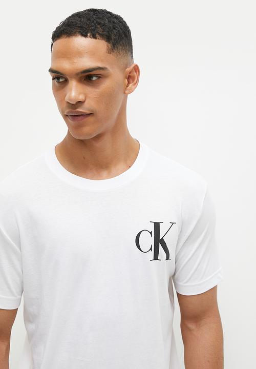 Calvin Klein - Color monogram graphic tee - bright white