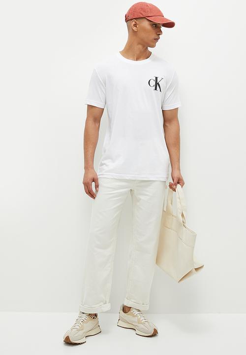 Calvin Klein - Color monogram graphic tee - bright white