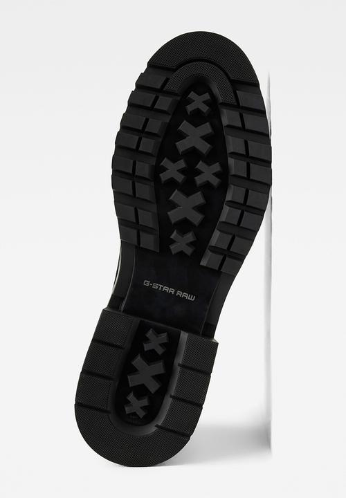 G-STAR - Millery derby leather - black