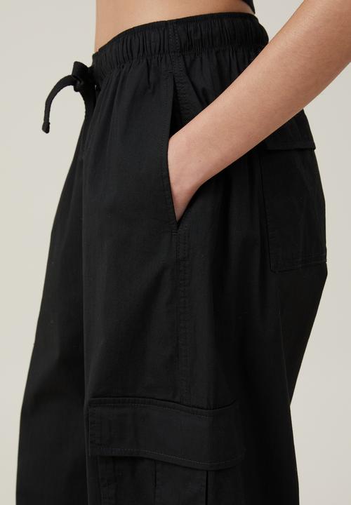 Cotton On - Summer Wide Leg Pant - Black