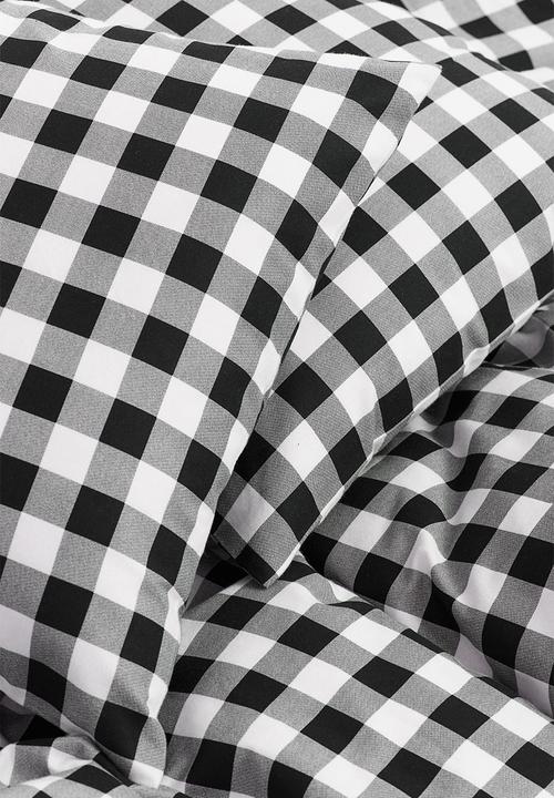 H&M - Flannel double/king duvet cover set - black