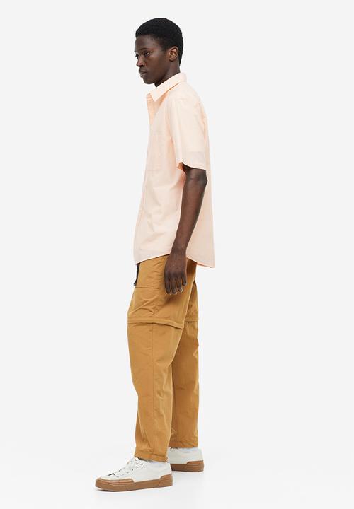 H&M - Regular fit short-sleeved shirt - peach