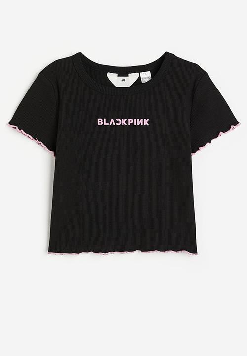H&M - Printed T-shirt - black