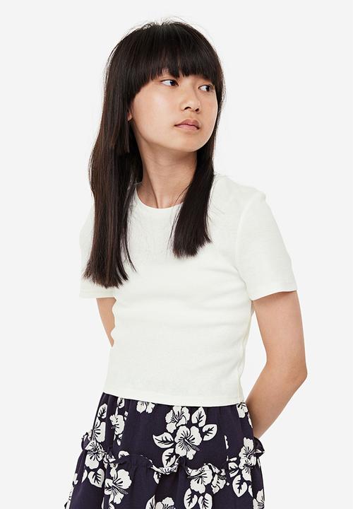 H&M - 2-Piece top & skirt set - navy blue floral