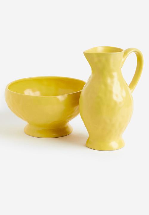 H&M - Stoneware serving bowl - yellow