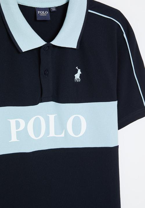 POLO - Boys hawke colour blocked golfer - light blue