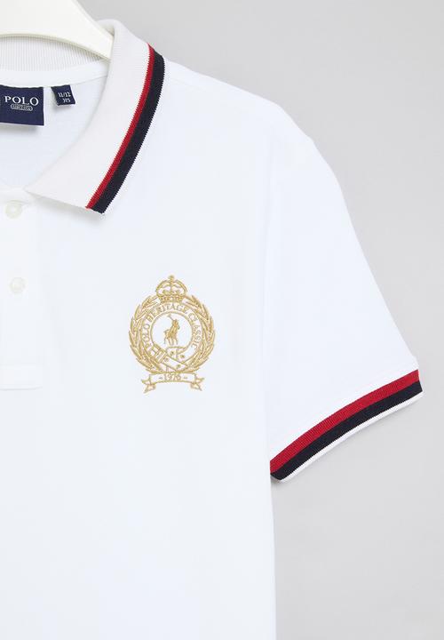 POLO - Boys alex crested golfer - white
