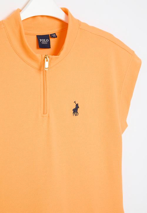 POLO - Gilrs nandi qtr zip dress - peach