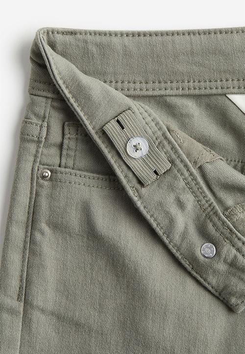 H&M - Twill shorts - light khaki green