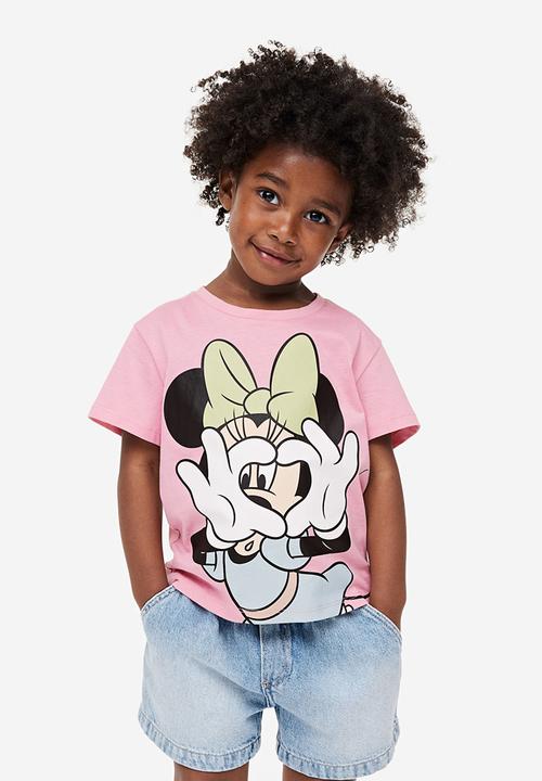 H&M - 3-Pack printed jersey tops - light beige minnie mouse